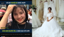 Cô gái khóc ngất tiễn bạn trai đi lính, bất ngờ tung ảnh mặc áo cưới và sự thật phía sau