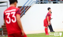 Khoảnh khắc khó đỡ của Trọng 'ỉn' trên sân ngày đầu hội quân U23