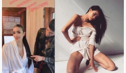 Phạm Hương bất ngờ lộ ảnh mặt 'teo tóp' khiến fan thất vọng