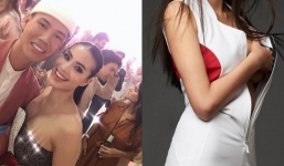 Phạm Hương khiến dân tình tò mò vì vòng 1 ngày càng 'nảy nở'