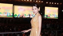 Chi Pu bị chê tơi tả mặc váy như 'khăn trải bàn' khi đi sự kiện