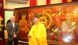 Thượng tọa Thích Thanh Quyết nói về bức tranh 'Đạo pháp và dân tộc' gây tranh cãi
