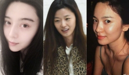 Lộ loạt ảnh mặt mộc của mỹ nhân Hoa - Hàn gây 'bão mạng'