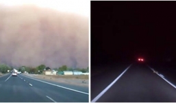 Hãi hùng cảnh 'ngày biến thành đêm' chỉ sau 30s ở Australia