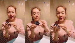 Minh Hằng lộ căng da mặt sau tin đồn 'gọt cằm'