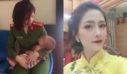 Lộ ảnh đời thường xinh đẹp của nữ cảnh sát giải cứu vụ bố con tự tử ở Nhật Tân
