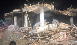 Sập giàn giáo tại Hải Phòng: 1 người mất tích, 7 người bị thương