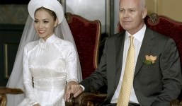 Thu Minh bất ngờ công bố ảnh cưới đẹp như mơ với chồng Tây