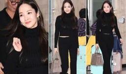 Park Min Young khoe vòng eo con kiến trứ danh tại sân bay
