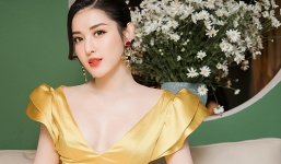 Á hậu Huyền My hở bạo khoe vóc dáng gợi cảm