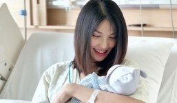 Vợ chồng Lan Khuê lần đầu khoe cận mặt 'quý tử'