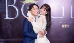 Hari Won táo bạo hôn ông xã Trấn Thành giữa sự kiện