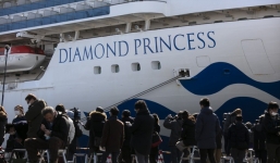 218 ca nhiễm virus corona trên du thuyền Nhật Bản