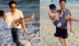 Cường Đôla khoe ảnh hạnh phúc bên con, dân tình soi ra chi tiết bất thường