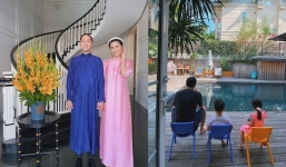 Choáng ngợp với hình ảnh biệt thự mới của vợ chồng Tăng Thanh Hà