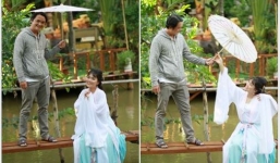 Cô gái được Ngô Kiến Huy 'nâng đỡ' tình tứ bên 'trai lạ', danh tính gây ngỡ ngàng 