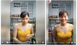 Cô gái được Ngô Kiến Huy nâng đỡ tiếp tục bị săm soi khi hở bạo