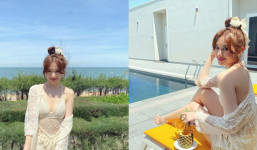 Diện áo lưới hở bạo, Hari Won khoe trọn sắc vóc gợi cảm