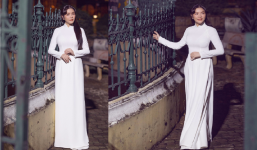 Lý Nhã Kỳ diện áo dài buông rũ tại sự kiện, dân tình soi ra chi tiết bất thường