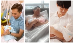 Kim Lý chính thức gia nhập hội ông bố quốc dân 'nghiện con hơn nghiện vợ'