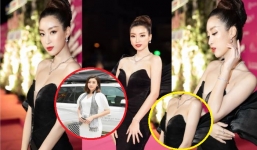 Đỗ Mỹ Linh hóa 'thiên nga đen' trong bộ đầm cúp ngực trễ nải hút mắt, lộ chi tiết nhức nhối