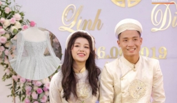 Váy cưới giá hơn 50 triệu của vợ chồng Bùi Tiến Dũng đã tìm được chủ nhân