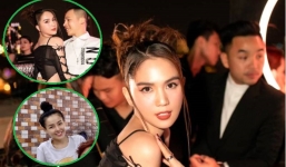 Không chịu kém cạnh Ngân 98, Ngọc Trinh khoe gu thời trang khá 'mặn' khi tái ngộ bầu Tiệp