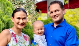 Chồng cũ Hồng Nhung khoe hình ảnh cực ngọt ngào bên bà xã doanh nhân cùng quý tử