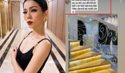 Lệ Quyên khoe cầu thang dát vàng ở bạch dinh bạc tỷ, nhá 'sương sương' cũng đủ thấy độ chịu chi thế nào