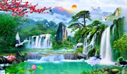 3 cách chọn tranh phong thuỷ treo phòng khách năm 2022 giúp gia chủ hứng tài đón lộc