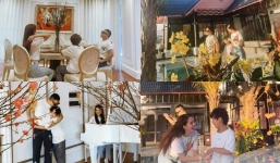 Khoe ảnh đón Tết ở dinh thự bạc tỷ cùng Ngọc Trinh, Vũ Khắc Tiệp lộ luôn mối quan hệ 'gia đình một nhà'