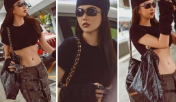 Ngọc Trinh khoe vòng eo cực phẩm nhức nhối tại sân bay, dân tình chỉ biết thốt lên một câu