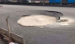 Sở GTVT Quảng Ninh lý giải nguyên nhân 'hố tử thần' 50m2 xuất hiện trên QL18