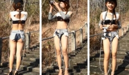 Gái xinh mặc đồ như 'cái bang' đi du lịch khiến người xung quanh sốc nặng