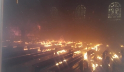 Hà Tĩnh: Nhà thờ phát hoả, nhiều tài sản bên trong bị thiêu rụi 