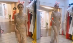  Ngọc Trinh mặc đầm dạ hội cực sang chảnh nhưng thứ cô đeo trên đầu mới gây chú ý