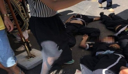 Hiện trường vụ xe 'điên' Lexus đâm vào đoàn đưa tang, nạn nhân nằm la liệt