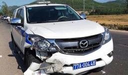 Xe CSGT va chạm xe máy, một cụ ông thiệt mạng