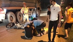 Đang làm nhiệm vụ, Thiếu tá CSGT bị thanh niên đi xe máy tốc độ cao tông