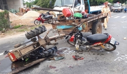 Tai nạn giao thông mới nhất ngày 4/5: Xe kéo tông kinh hoàng xe máy, 3 người thương vong