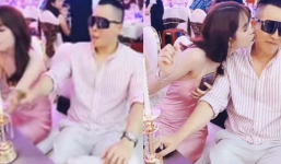 Ngọc Trinh thoải mái âu yếm 'tình cũ' giữa chốn đông người 