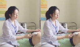Ngồi làm việc mà đẹp tựa nữ thần, cô điều dưỡng khiến nhiều trai trẻ nguyện bị bệnh