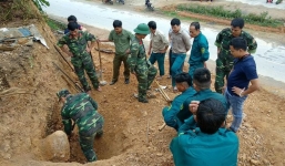 Clip kích nổ tiêu hủy quả bom dài 1,2m được phát hiện ở Nghệ An