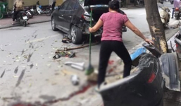 Lái Toyota đi ăn sáng, tài xế 'xe điên' tông 2 mẹ con trọng thương ở Hà Nội