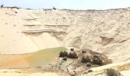 Tìm thấy nạn nhân mất tích trong vụ sụt cát khi khai thác titan