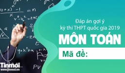 Đáp án gợi ý môn Toán tốt nghiệp THPT quốc gia năm 2019 mã đề 115 - Tin Mới cập nhật