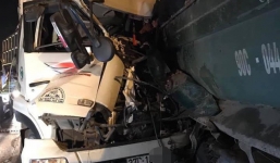 Vụ xe tải đâm đuôi xe ben trên cầu Thanh Trì: Danh tính 2 nạn nhân tử vong 