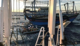 Vụ 9 ngư dân mất tích: Đã nâng được mũi tàu đắm lên độ sâu phù hợp