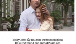 Phim Về nhà đi con: Cảnh bố Sơn sang nhà chồng đón Thư được phổ thành thơ gây xúc động
