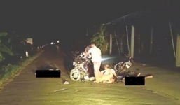 Hải Dương: 2 xe máy tông nhau, 4 người thương vong